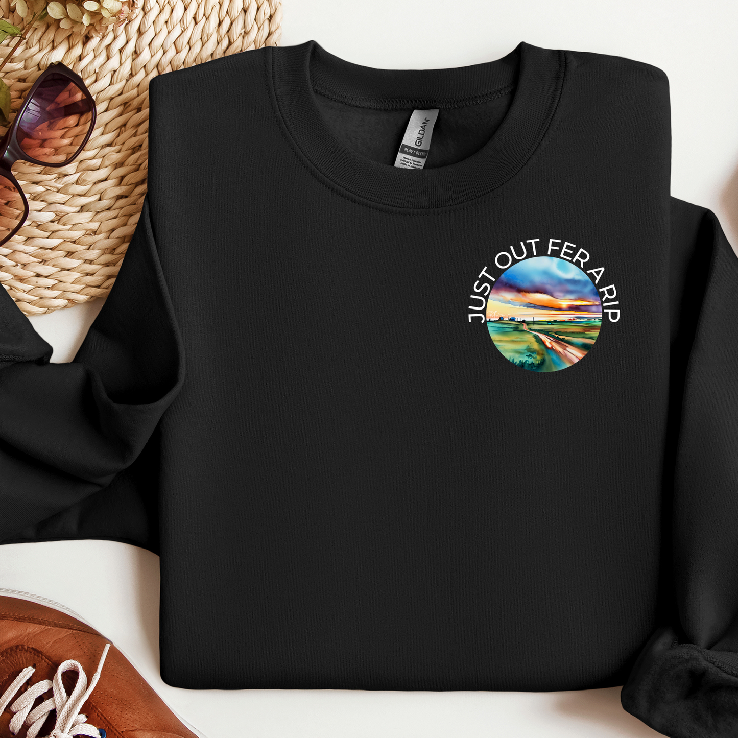 Just Out Fer A Rip Sweatshirt - Preorder/Made to Order