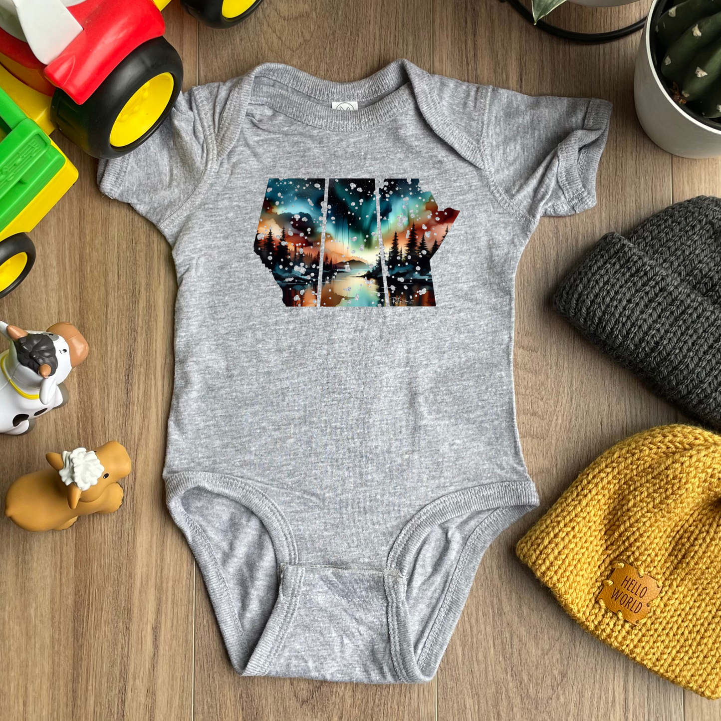 True North Strong/Prairie Strong - "Sienna Glow" Painting - Infant and Youth Apparel