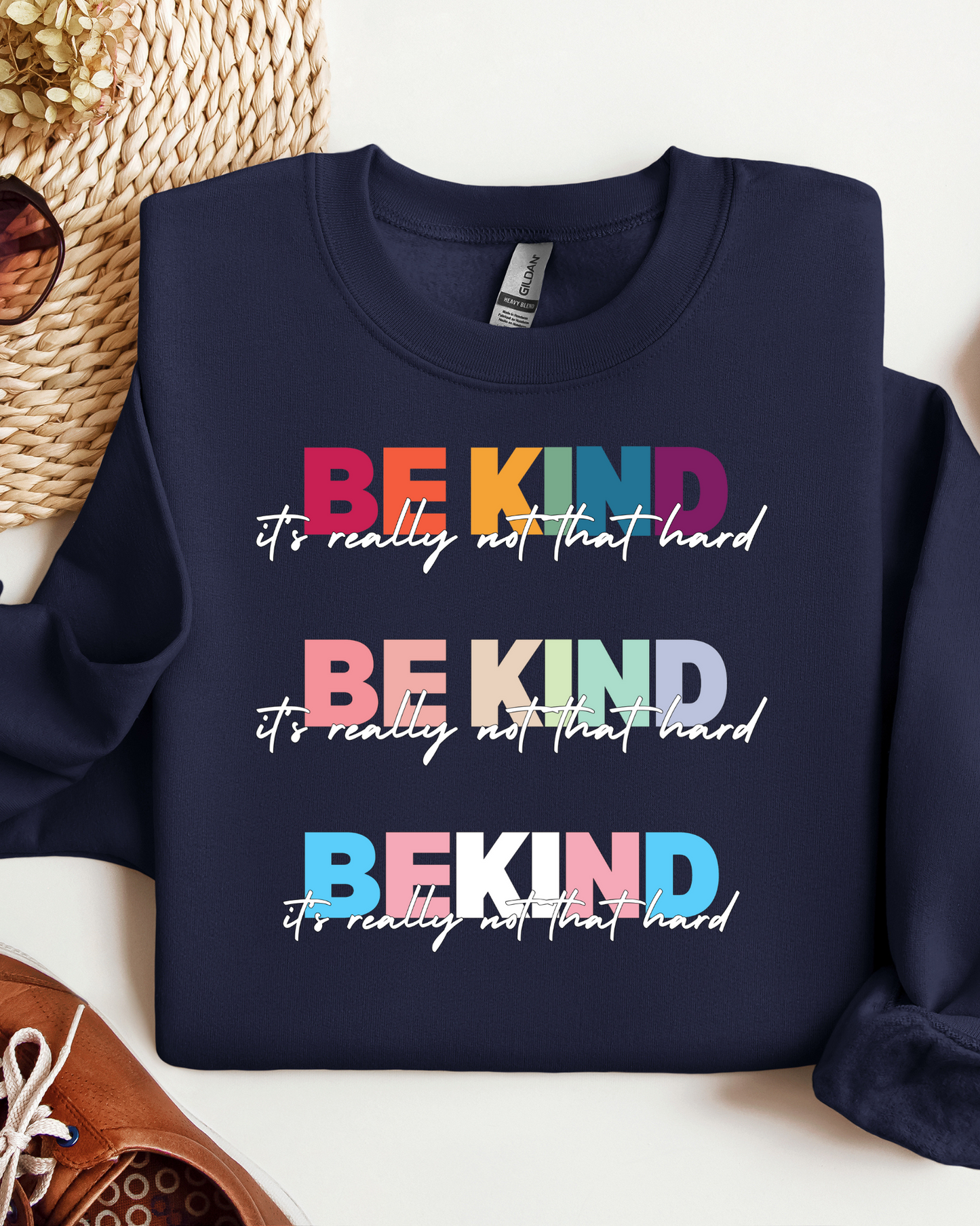 BE KIND Sweatshirt - ADULT SIZES - Preorder/Made to Order