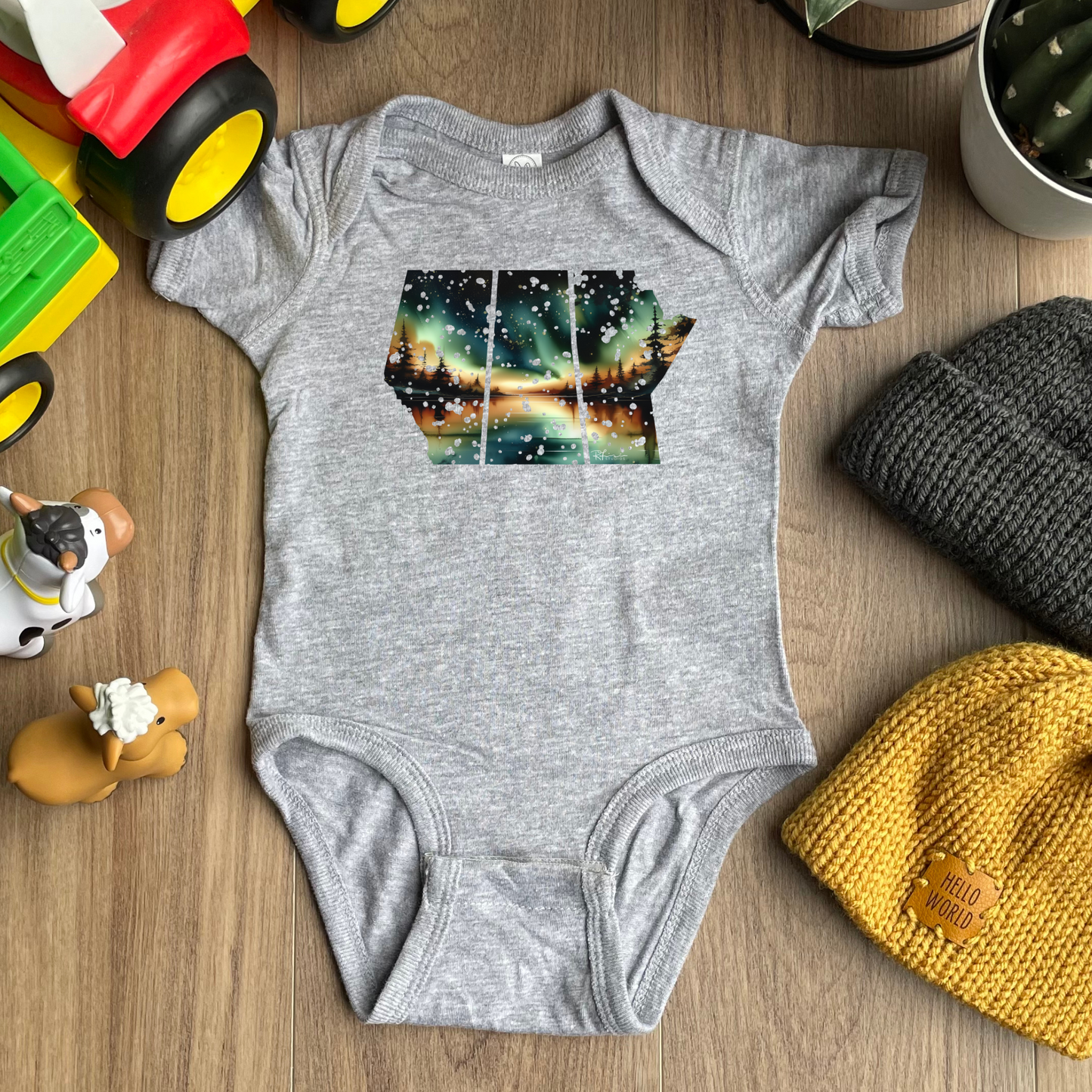 True North Strong/Prairie Strong - "Ember Glow" Painting - Infant and Youth Apparel