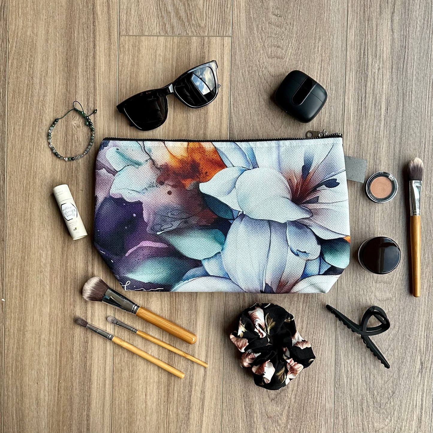 Beauty Bag - 10" and 12" - Moody Lilies