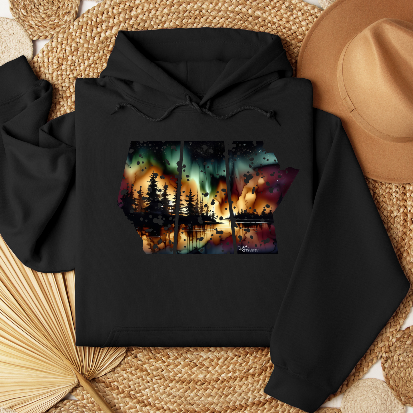 True North Strong/Prairie Strong - "Drippy" Painting - Apparel