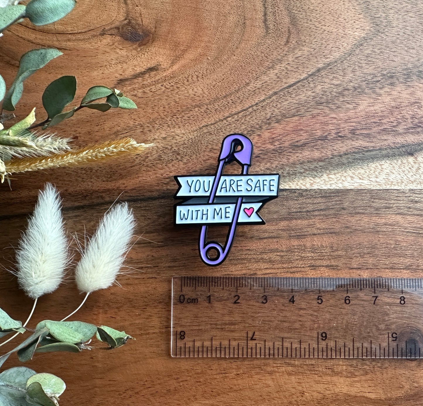 Pride Pin - You Are Safe With Me Safety Pin