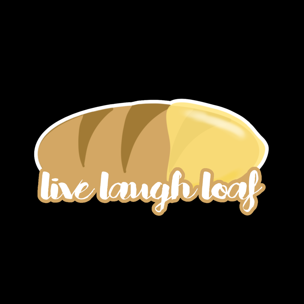 Francois Frites - Live Laugh Loaf - Magnet