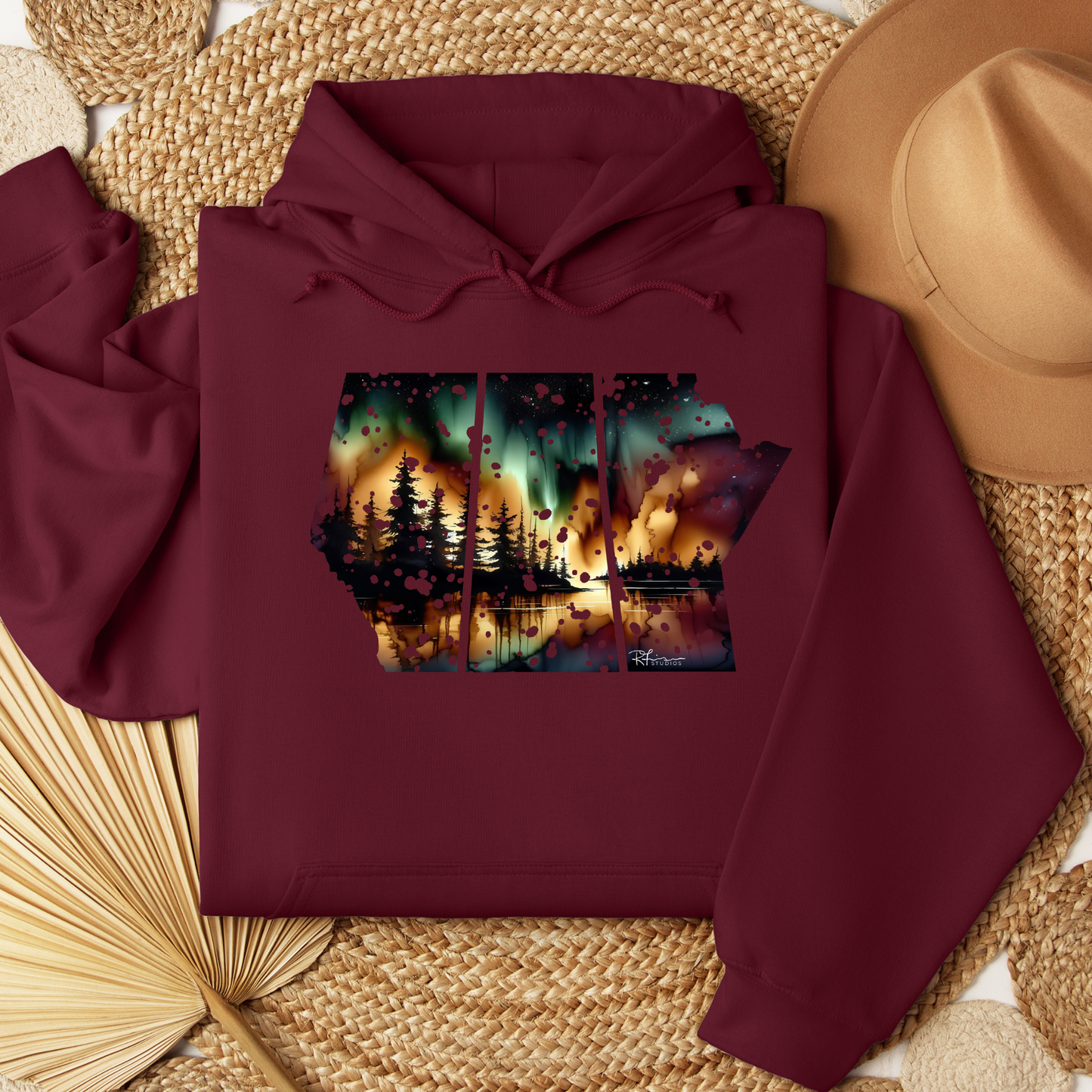 True North Strong/Prairie Strong - "Drippy" Painting - Apparel