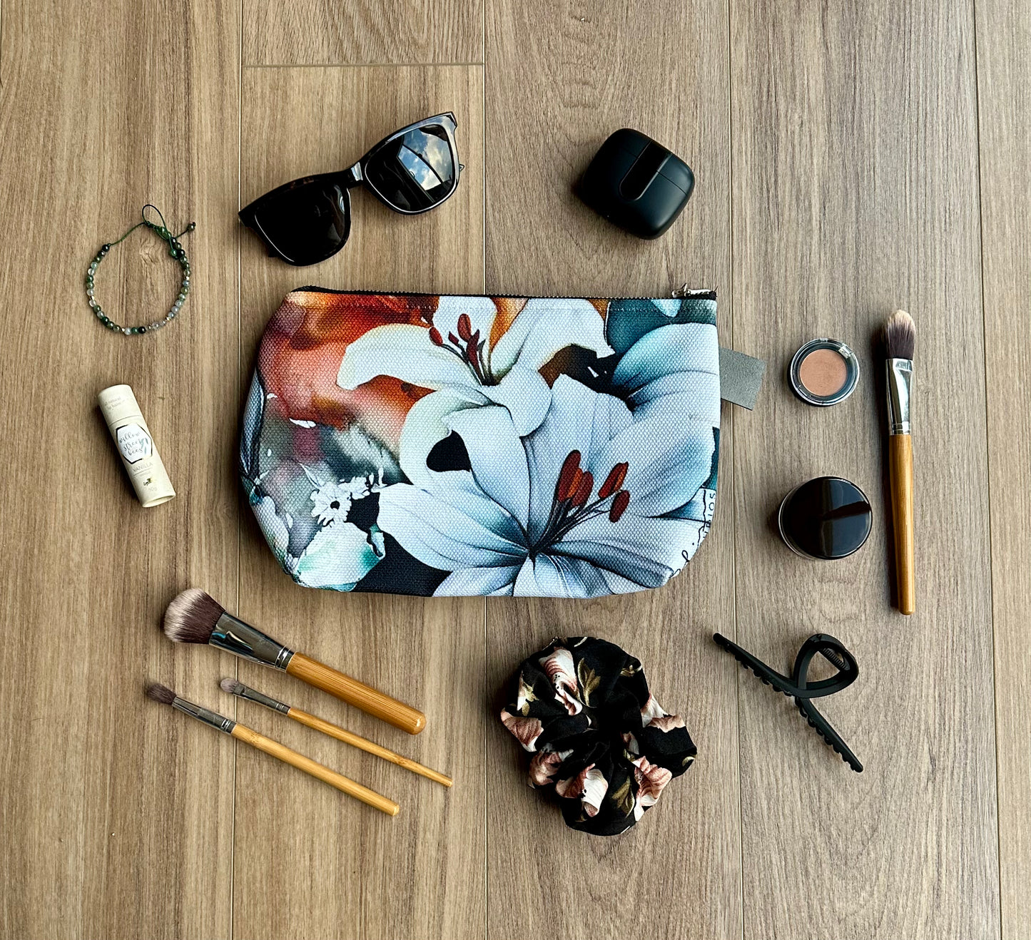 Beauty Bag - 10" and 12" - More Lilies Because... Lilies