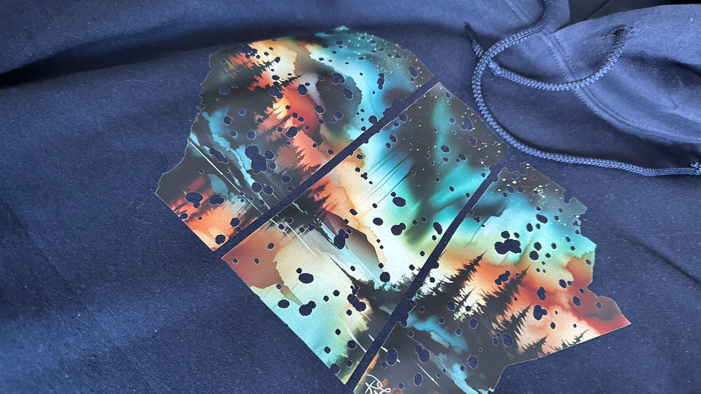True North Strong/Prairie Strong - "Sienna Glow" Painting - Apparel