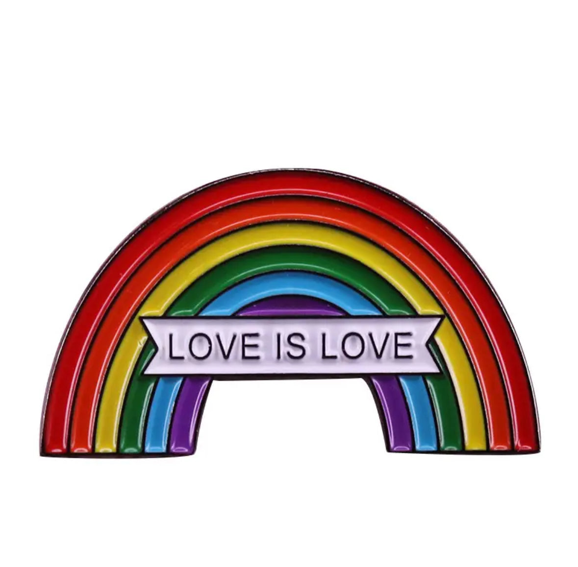 Pride Pin - Rainbow - Love is Love