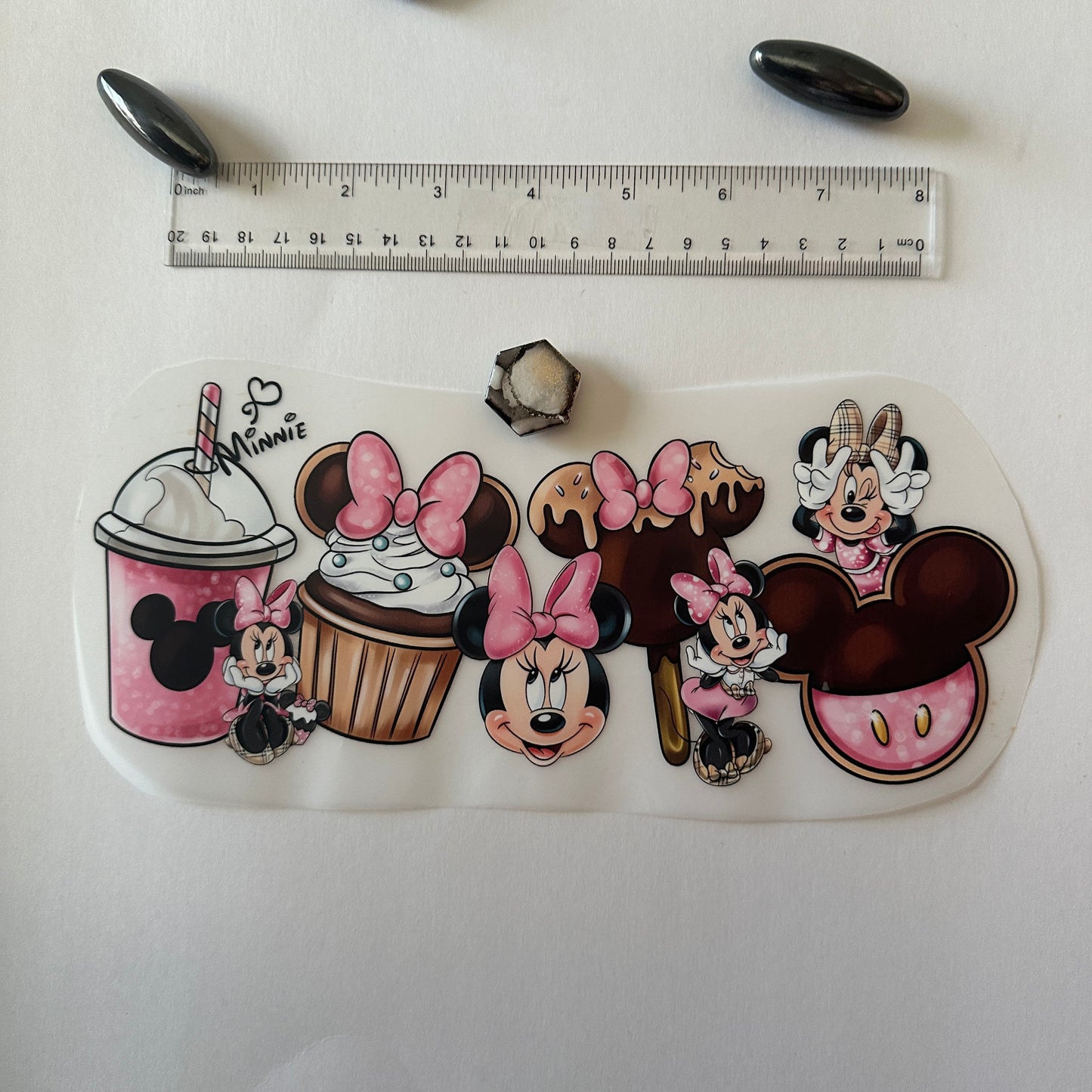 Clearance Transfers - Cups - MNM pink candy