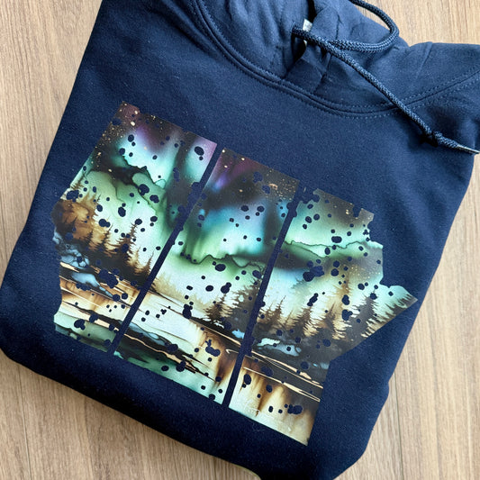 True North Strong/Prairie Strong - "Monsoon Skies" Painting - Apparel