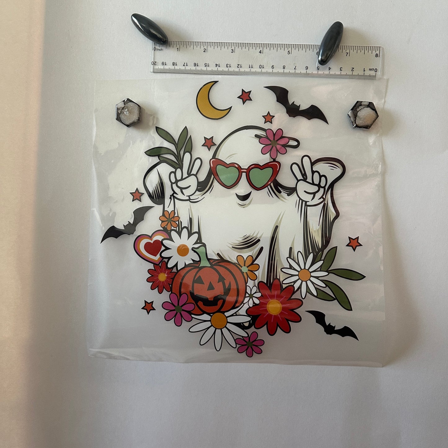 Clearance Transfers - peace ghost - extra large