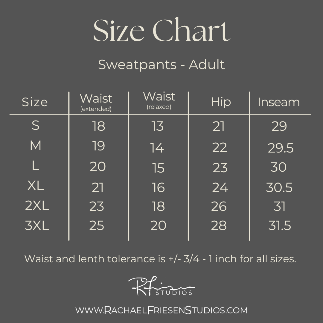 BE KIND SweatPANTS - ADULT SIZES - Preorder/Made to Order