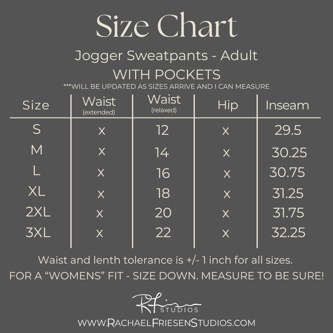 Saskatchewan Floral JOGGER SweatPANTS - Adult Sizes - Preorder