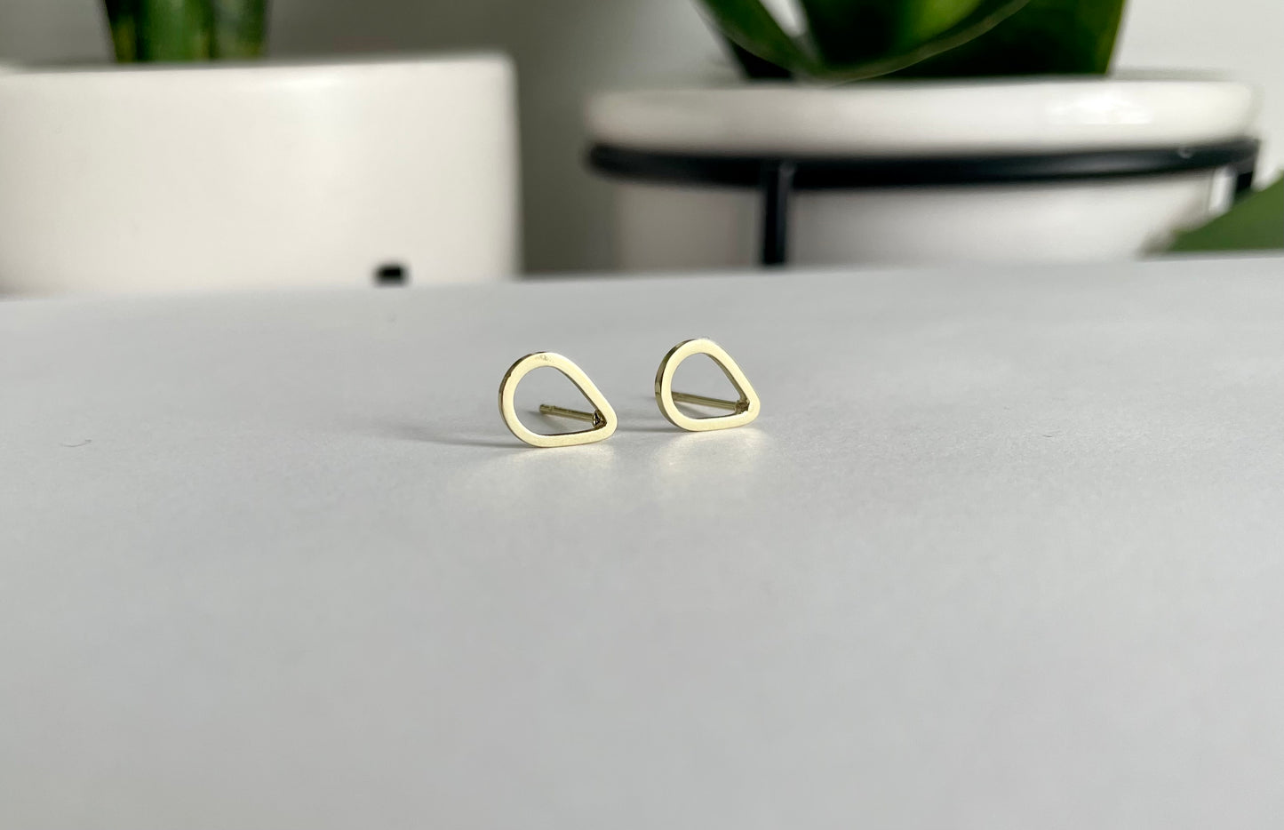 Tear-Drop Stud Earrings - Hypoallergenic Surgical Stainless Steel