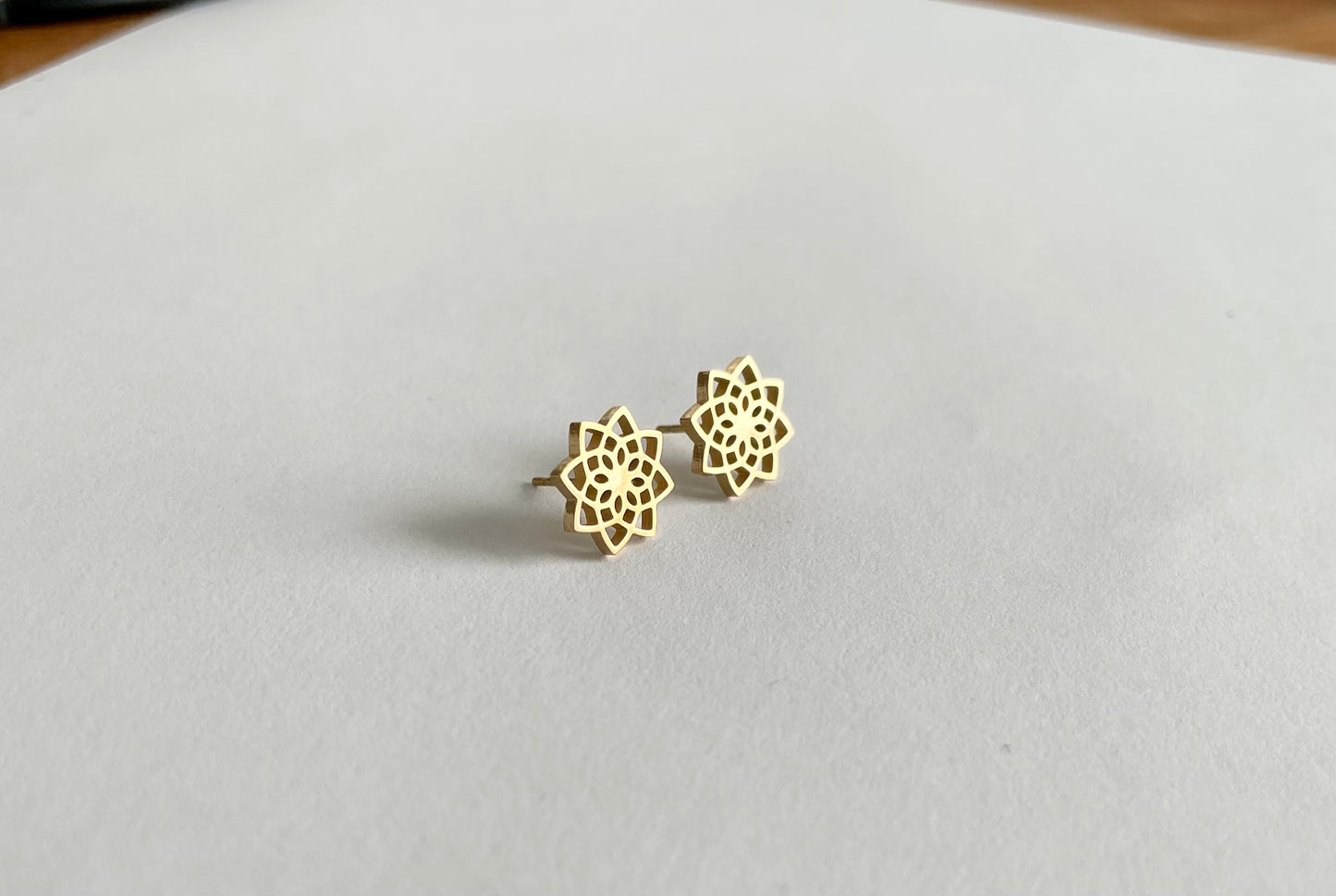 Flower/Lotus Stud Earrings - Hypoallergenic Surgical Stainless Steel