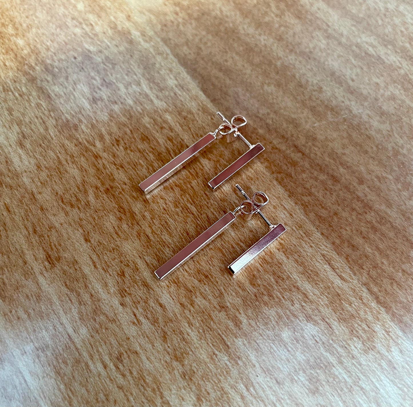 Double Bar Stud Earrings - Hypoallergenic Surgical Stainless Steel