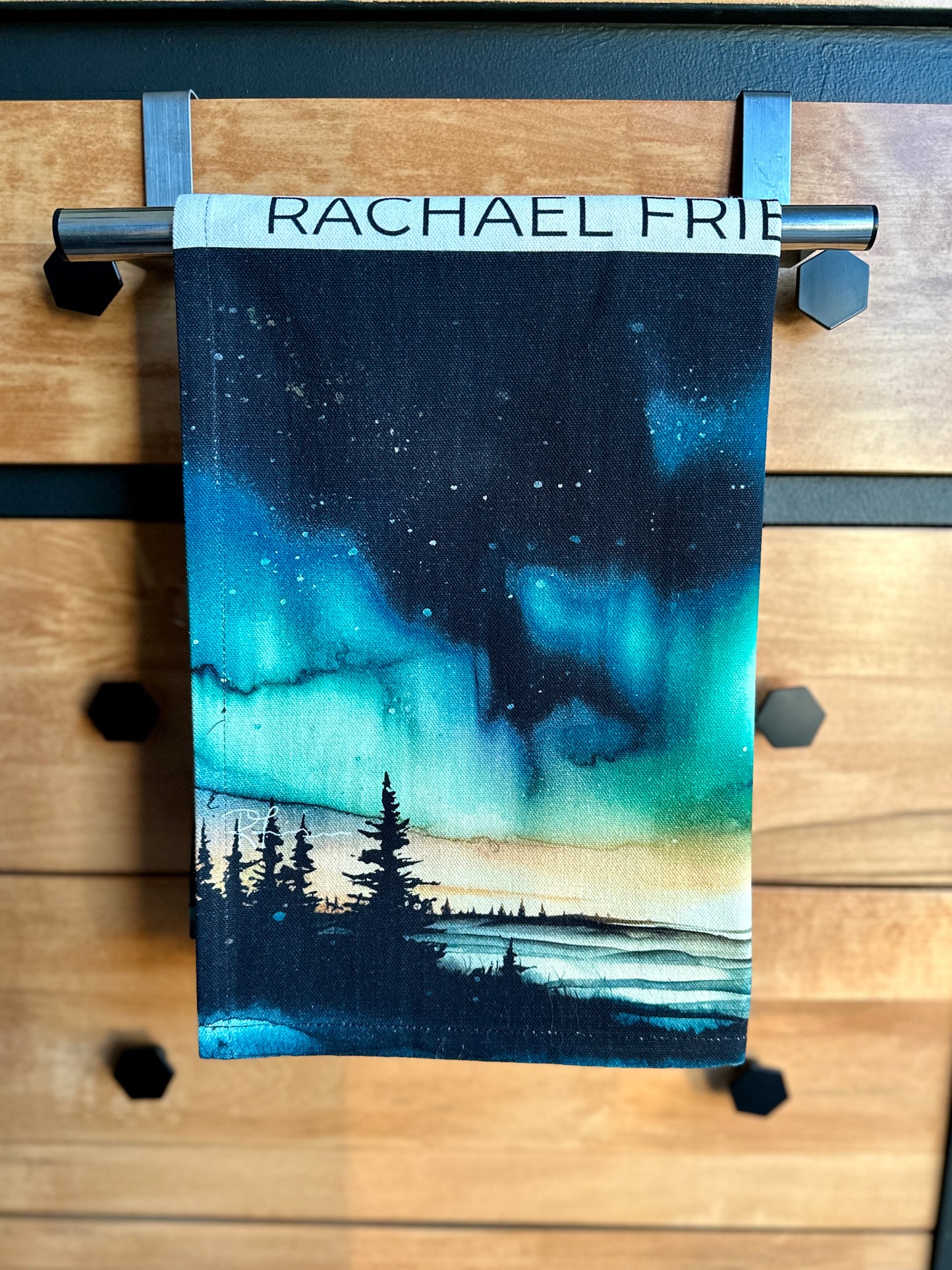 Kitchen Towel/Dish Towel/Tea Towel - MIdnight - Doubled