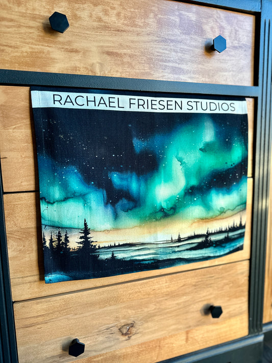 Kitchen Towel/Dish Towel/Tea Towel - MIdnight - Doubled