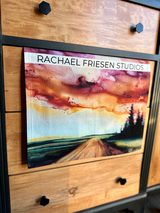 Kitchen Towel/Dish Towel/Tea Towel - Auburn Skies - Doubled