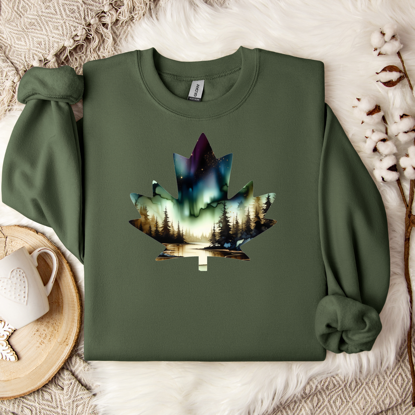 Canada Maple Leaf - "Monsoon Skies" Painting - Apparel