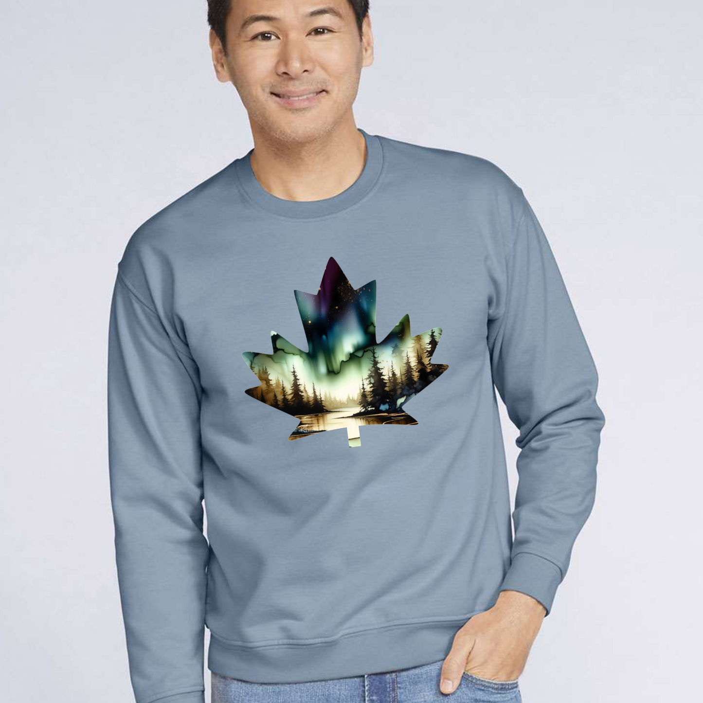 Canada Maple Leaf - "Monsoon Skies" Painting - Apparel