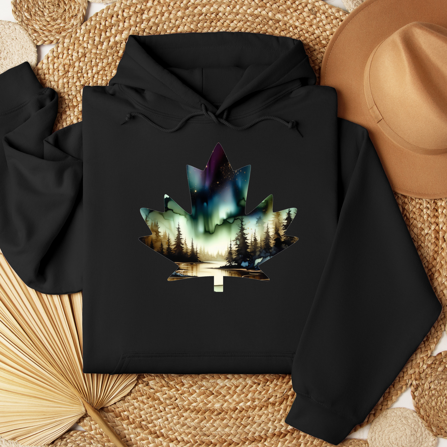 Canada Maple Leaf - "Monsoon Skies" Painting - Apparel