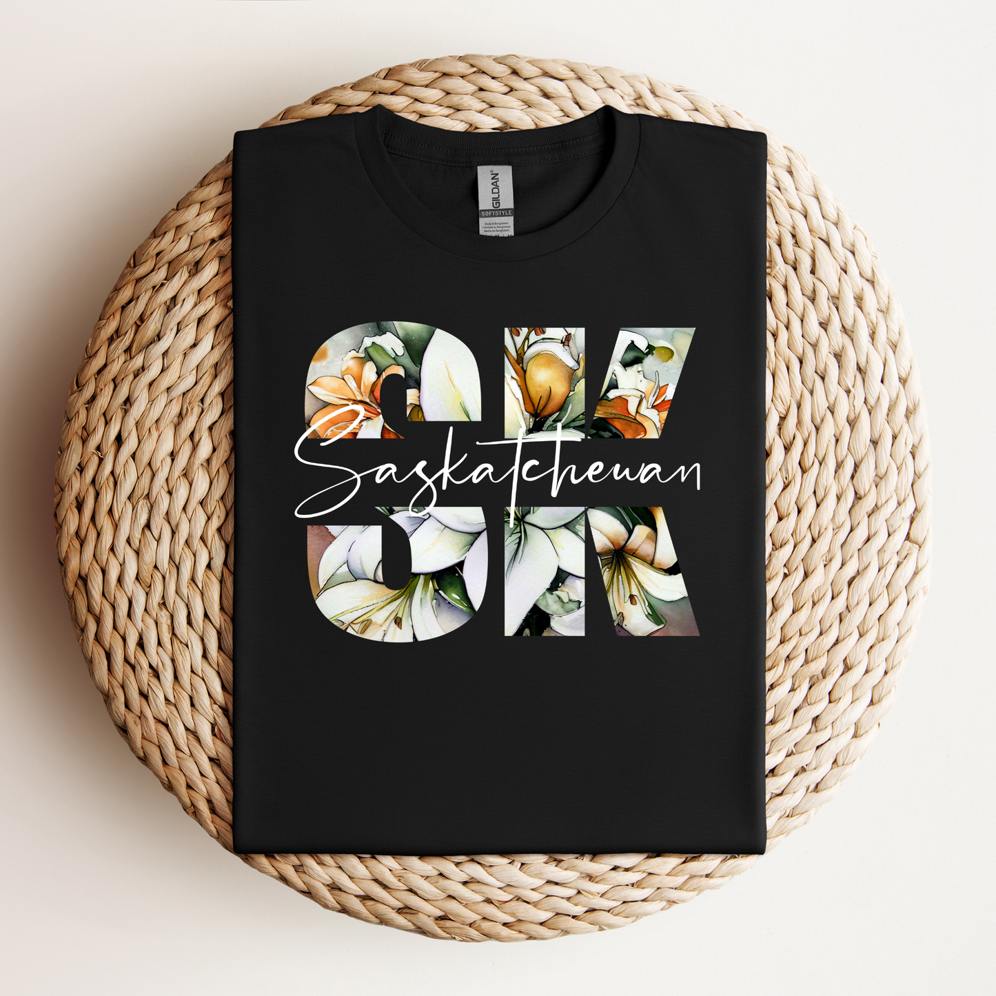 The Vault Collection - SK SASKATCHEWAN *Script* on Black - T-shirt, Sweatshirt and Hoodie - Preorder/Made to Order