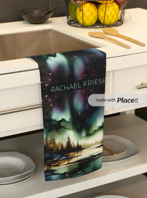 Kitchen Towel/Dish Towel/Tea Towel - Monsoon Skies - Doubled