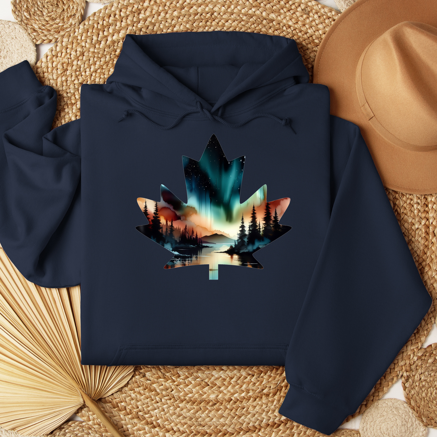 Canada Maple Leaf - "Sienna Glow" Painting - Apparel
