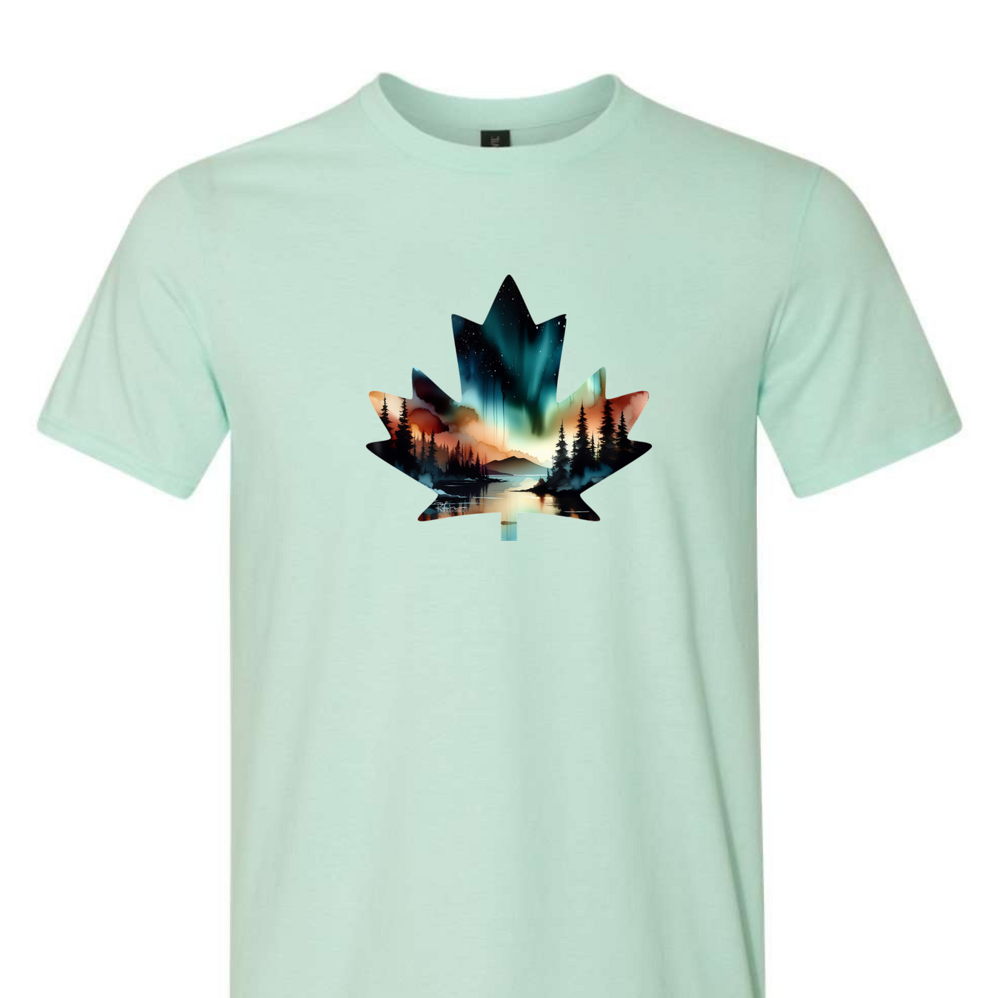 Canada Maple Leaf - "Sienna Glow" Painting - Apparel
