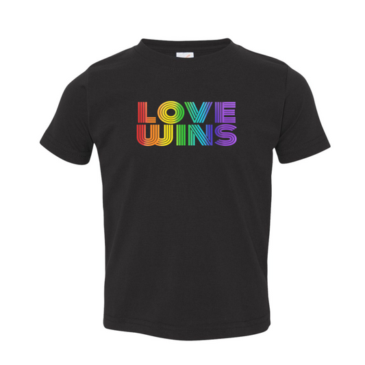 Toddler T-Shirt - LOVE WINS - Pride Preorder