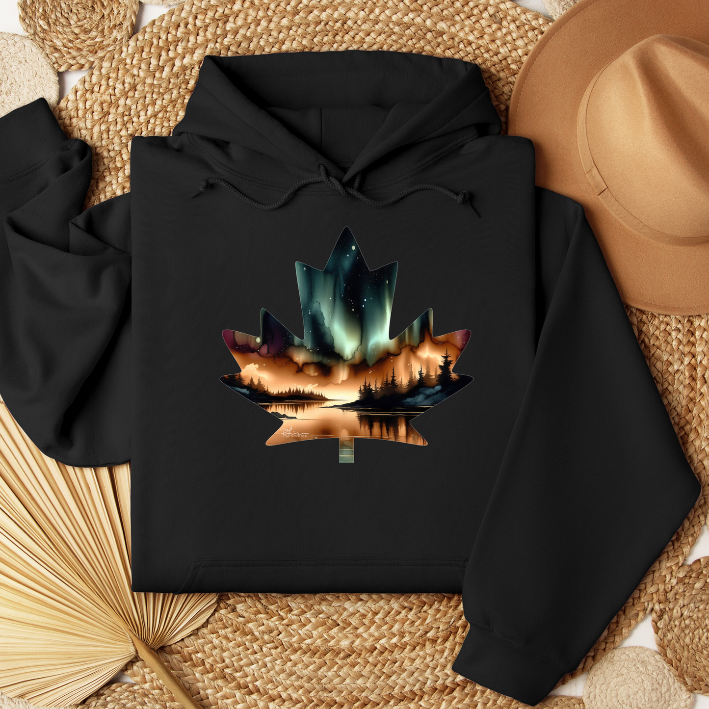 Canada Maple Leaf - "Copperwood" Painting - Apparel