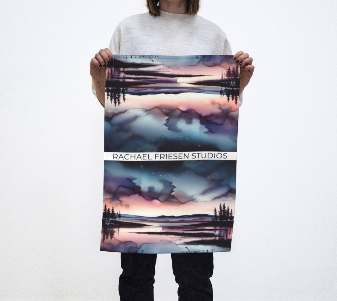 Dish Kitchen Towel/Dish Towel/Tea Towel - Lavender Haze - Doubled Up - MADE TO ORDER