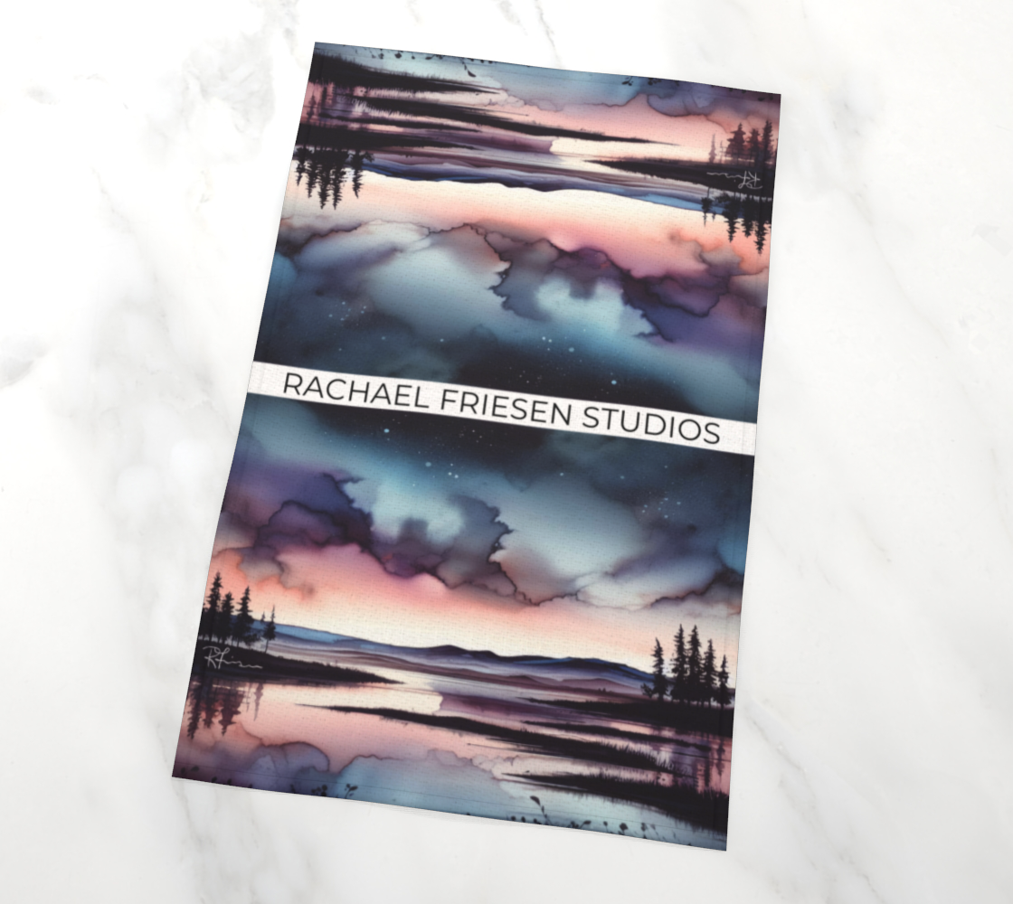 Dish Kitchen Towel/Dish Towel/Tea Towel - Lavender Haze - Doubled Up - MADE TO ORDER