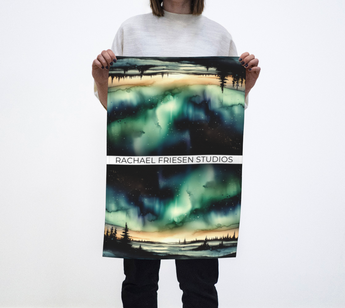 Kitchen Towel/Dish Towel/Tea Towel - Midnight - Doubled Up - MADE TO ORDER