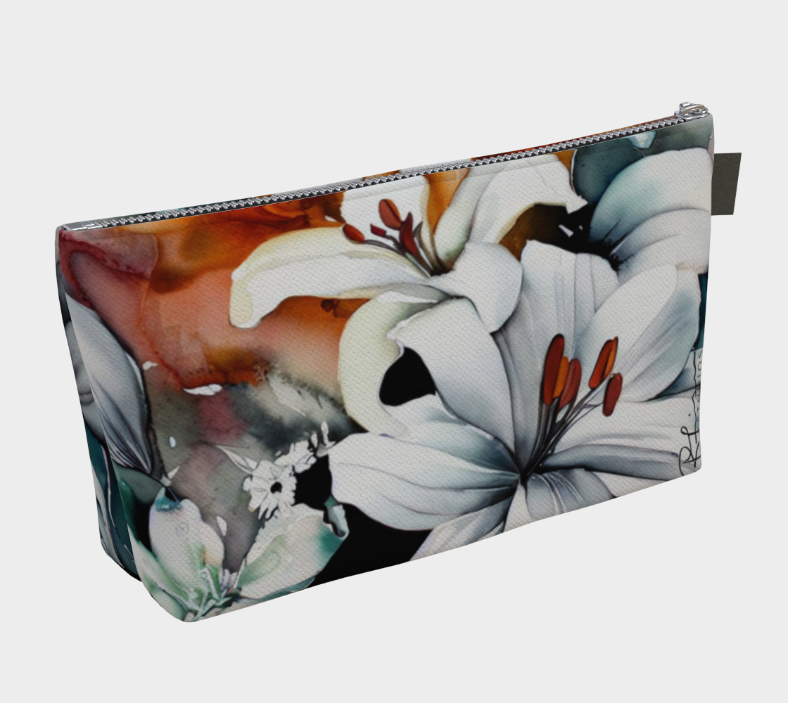 Beauty Bag - 10" and 12" - More Lilies... Because... Lilies - Made to Order