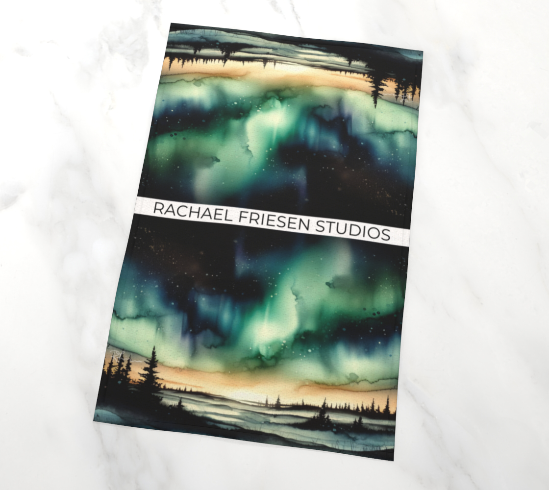 Kitchen Towel/Dish Towel/Tea Towel - Midnight - Doubled Up - MADE TO ORDER