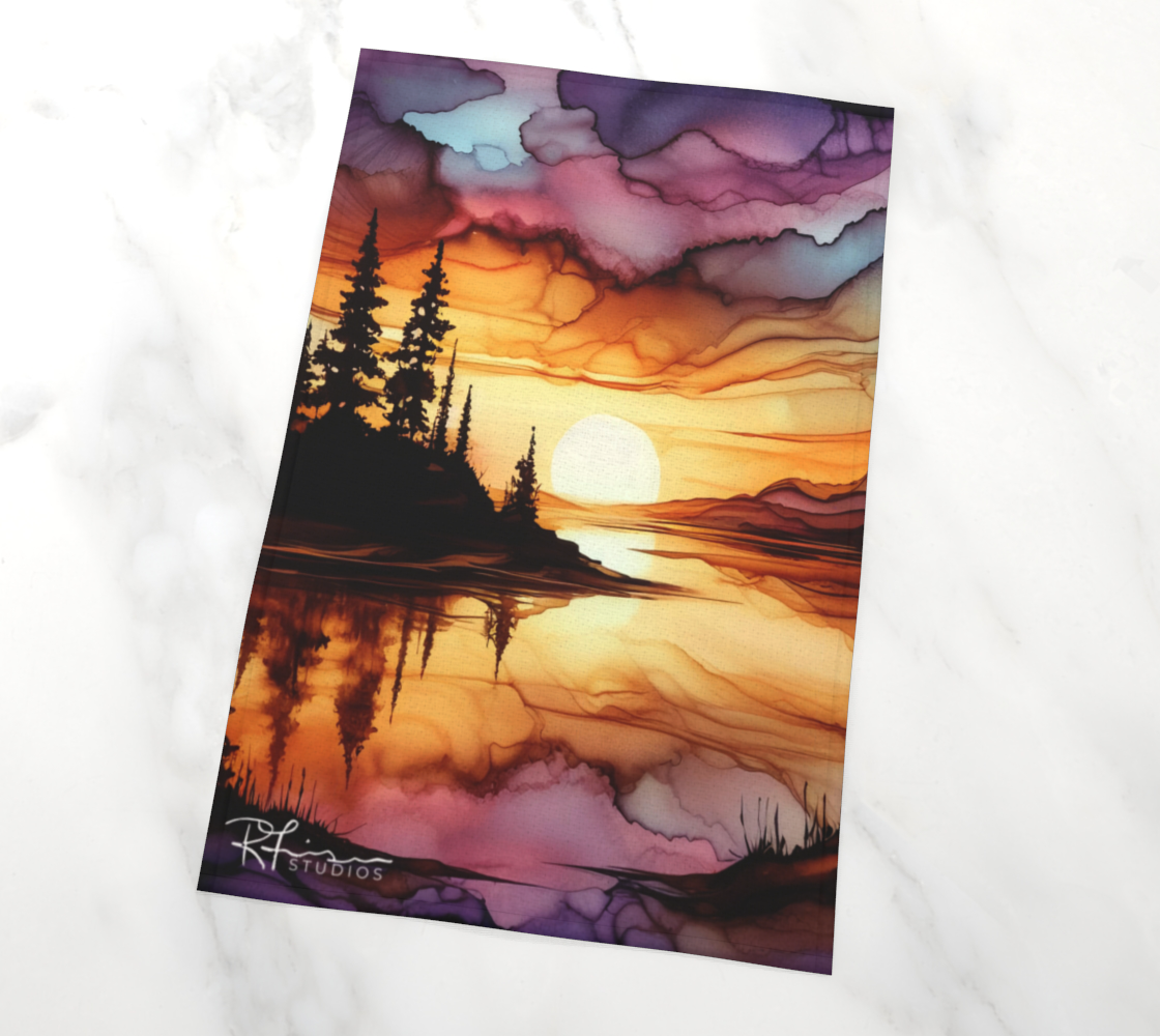 Kitchen Towel/Dish Towel/Tea Towel - Ember - MADE TO ORDER