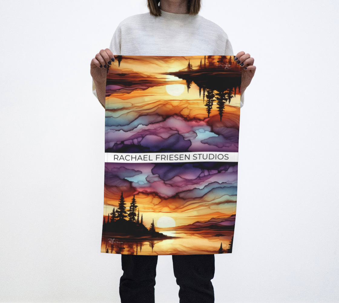 Kitchen Towel/Dish Towel/Tea Towel - Ember - DOUBLED UP - MADE TO ORDER