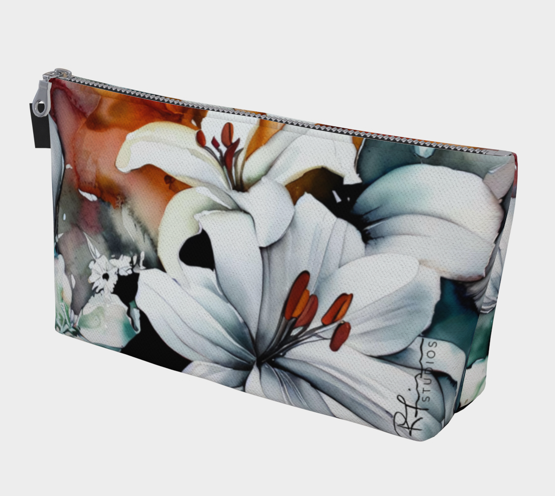 Beauty Bag - 10" and 12" - More Lilies... Because... Lilies - Made to Order