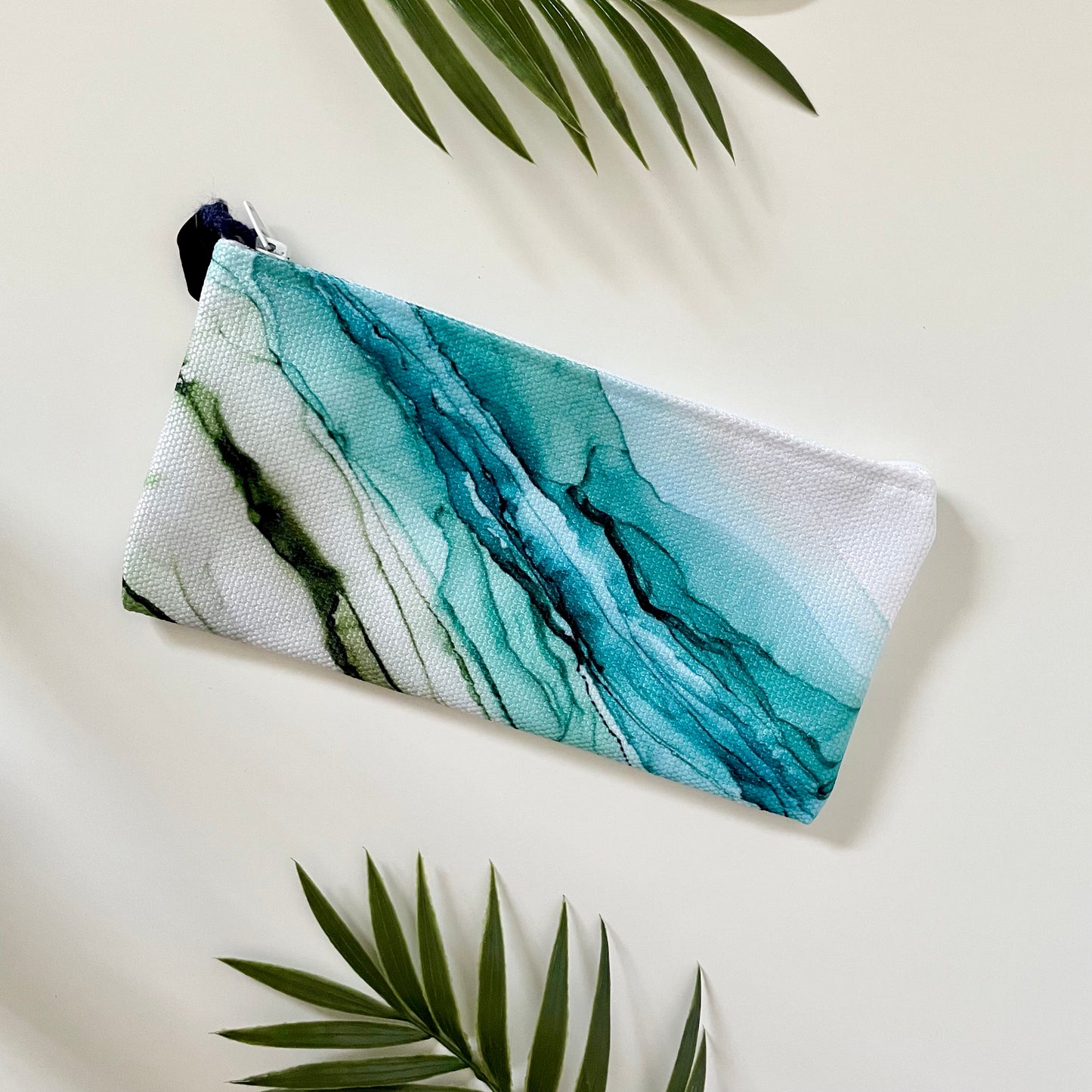 Oceanside - Accessory Bag - Alcohol Ink Art Print - In Stock