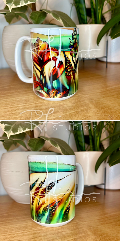 Mug - 1.5 Lilies and Some Weird Wheat - 15oz