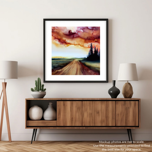 Art Print - Canvas Art Print - "Auburn Skies"