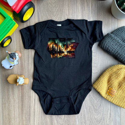 True North Strong/Prairie Strong - "Drippy" Painting - Infant and Youth Apparel
