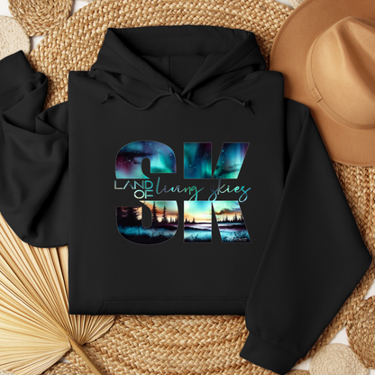 The Vault Collection - Northern Lights on Black - T-shirt, Sweatshirt and Hoodie