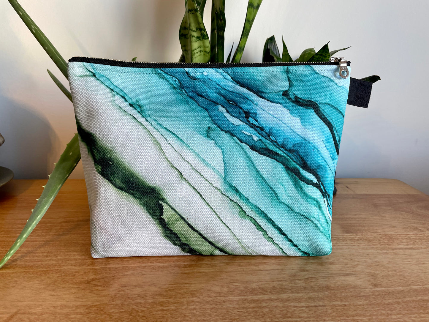 Oceanside - Beauty Bag - Alcohol Ink Art Print - In Stock