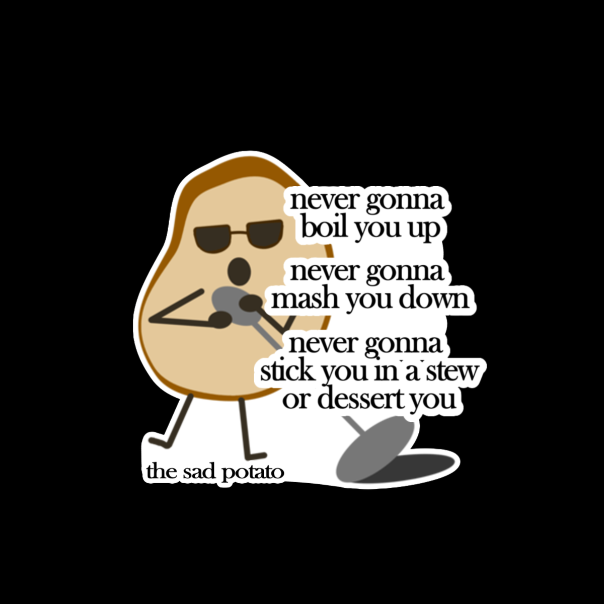 The Sad Potato - Rock Roll - Sticker