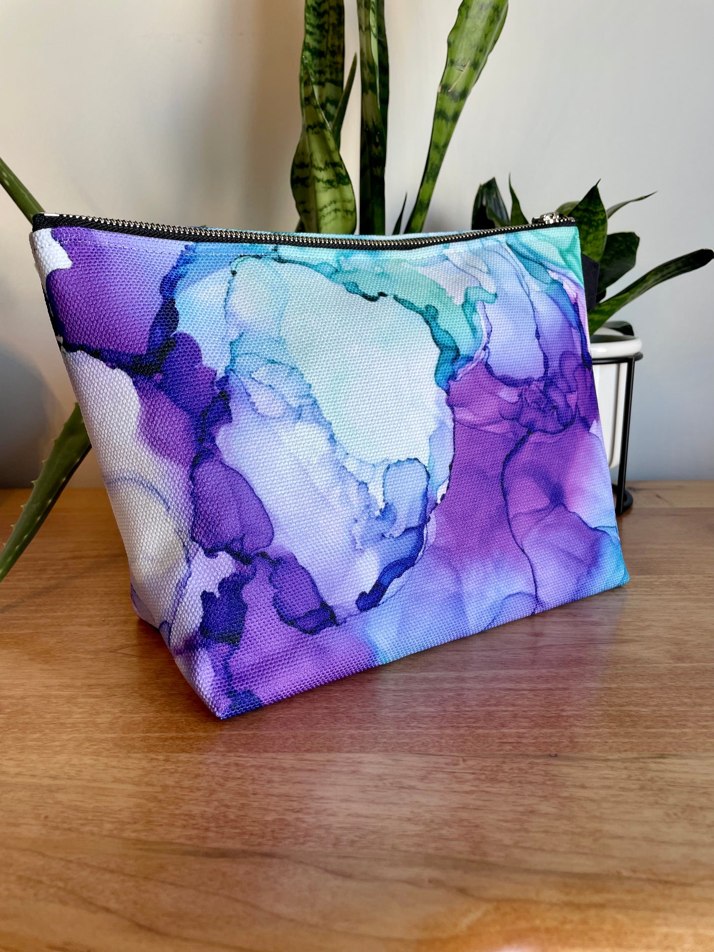 Jasmine - Beauty Bag - Alcohol Ink Art Print - In Stock