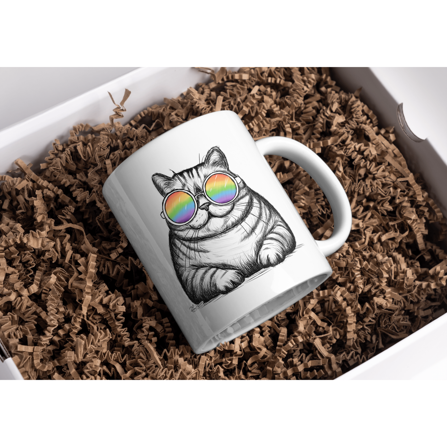 Coffee Cup/Mug - Reese The Beast Cat - Pride Collection
