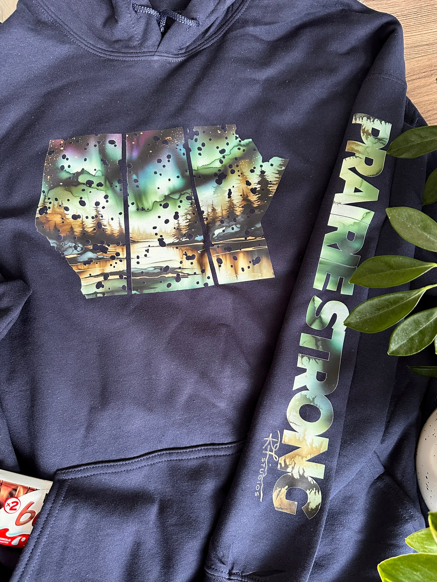 True North Strong/Prairie Strong - "Monsoon Skies" Painting - Apparel